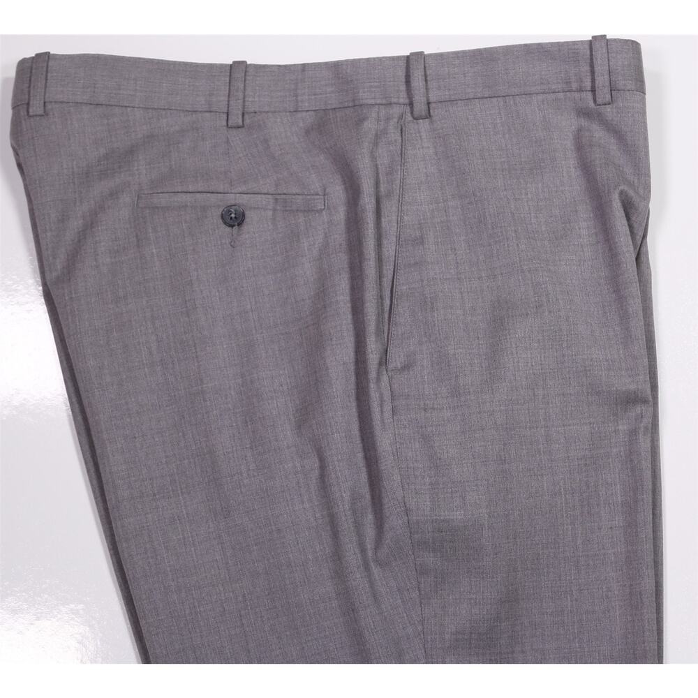 Peter Millar Solid Light Gray Wool Stretch Flat F… - image 2